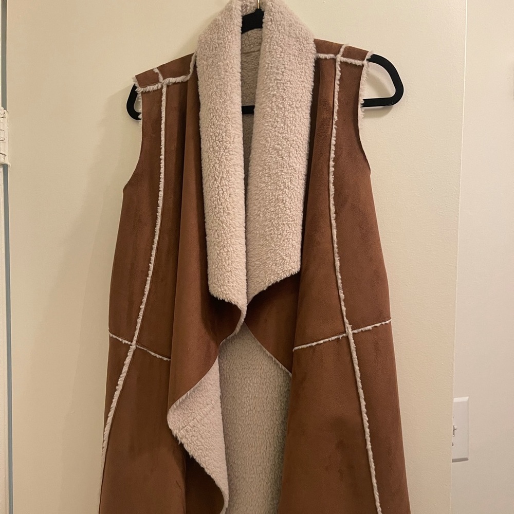 Brown Faux Fur Vest